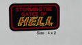 Storming the gates of hell patch 4x2 inch